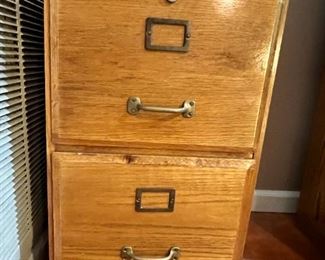 wood file cabinet