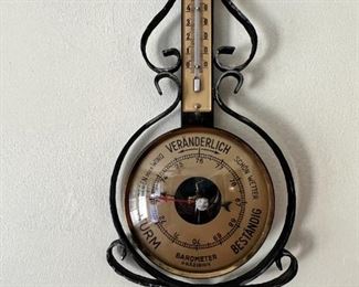 Barometer and thermometer