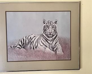 Framed tiger print