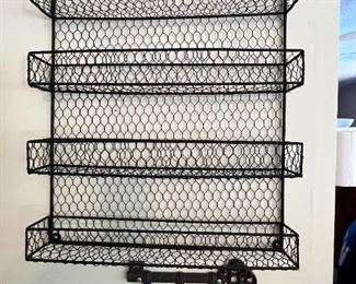 Small metal hanging shelf