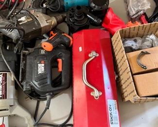 tool box and tools