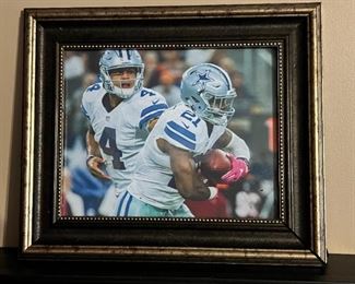 Framed sports photo