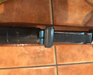 Mosin–Nagant rifle (7.62x54R) 2nd (2 of 2 rifles) top view (USSR)