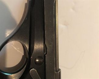 Beretta .22LR pistol (close-up)