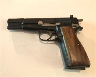 Browning Arms 9mm handgun (left view)