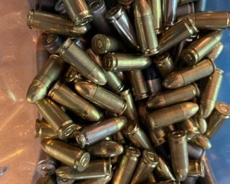 Assorted 9mm ammunition