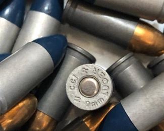 9mm ammunition (close-up)