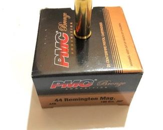PMC 44 Remington JHP ammo box