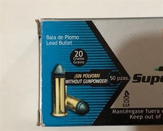 22 LR ammo box closeup