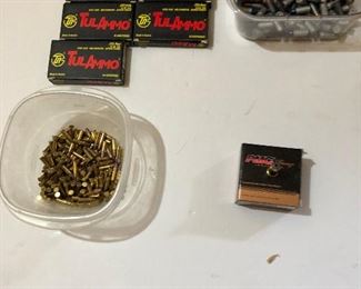 Assorted ammunition boxes and containers