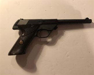 Hi-Standard Model 103 .22 LR pistol. Watch this video to learn more about this sought after pistol https://www.youtube.com/watch?v=DwpI5NQvruU