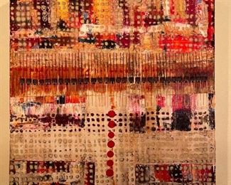 Original Anthony Liggins Mixed Media Art Meas 36" X 36"