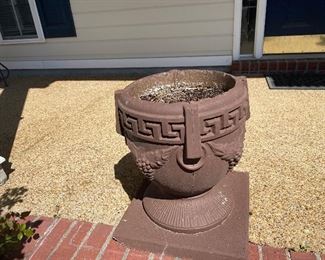 Cement planters $85 each or $150 for pair 