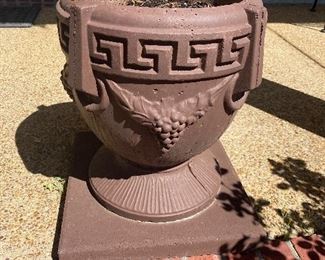 Cement planters $85 each or $150 for pair