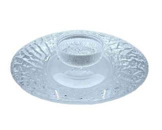 Lot 088
Orrefors Lars Hellsten Discus Votive Candle Holder