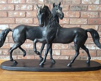 2 Horses Sculpture # 86/500 by A. Primtemps
