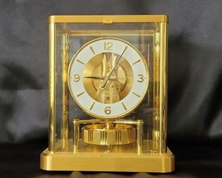 LeCoultre Gilt Brass Atmos Clock, Circa 1975
13 Jewel, Swiss Made