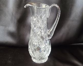 VIntage Brilliant Cut Buzz Star Crystal Pitcher