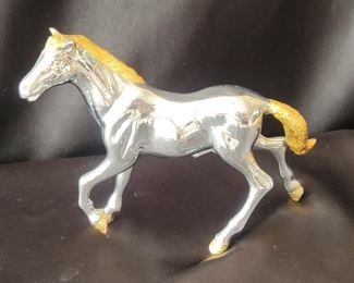 Heavy Metal Galloping Horse Sculpture