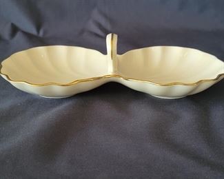 Vintage Lenox 2-Sided Handled Shell Candy Dish