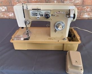 Vintage Keystone Sewing Machine with Carrying Case