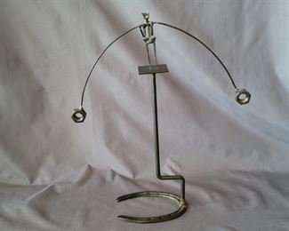 Balancing Cowboy Metal Kinetic Sculpture