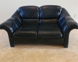 Midnight Blue 2-Cushion Love Seat, 1 of 3 in Set