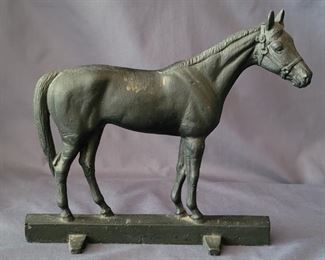 Vintage 1943 Cast Iron Horse Doorstop