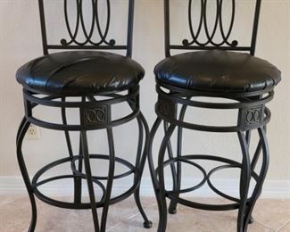 (3) Bar Height Swivel Bar Stools, 30in Seat Height