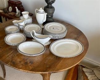 One of the many beautiful sets of china