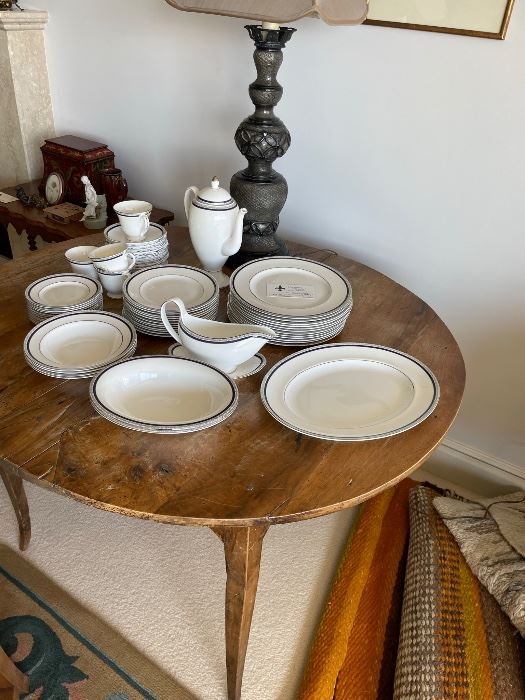 One of the many beautiful sets of china
