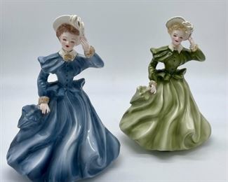 Pair of Vintage Florence Ceramics Figurines