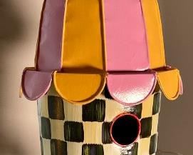 Mackenzie Childs Decorative Hanging Bird House