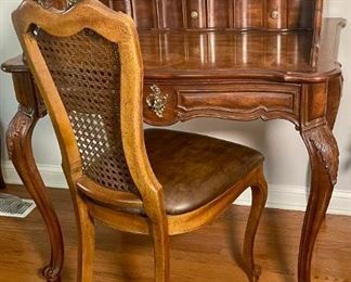 Weiman Mahogany Writing Desk & Chair