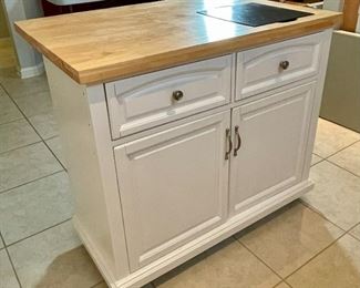 Kitchen Rolling Cart Work Station