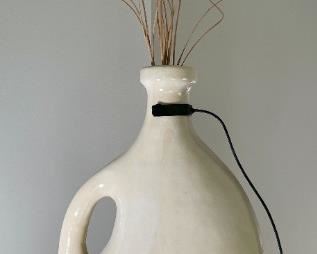 Decorative Pottery Vase on Stand