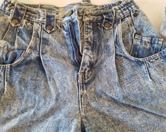 stone washed clothing! lots of 80's and 90's clothing!