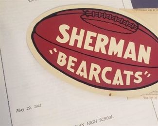 vintage Sherman TX ephemera