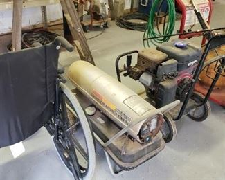 pressure washer, heater