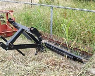 3 point scoop and a landscape rake