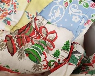 vintage tablecloths!