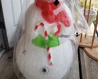 new in box snowman blowmold