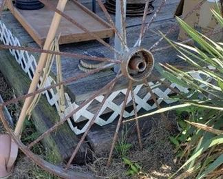 old wagon wheels