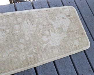 vintage fish bathmat