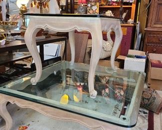 glas top tables smaller $20 larger $30