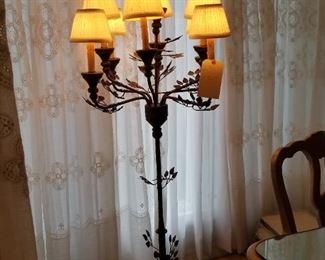 Very unusual metal lamp