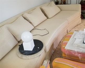 Curved couch