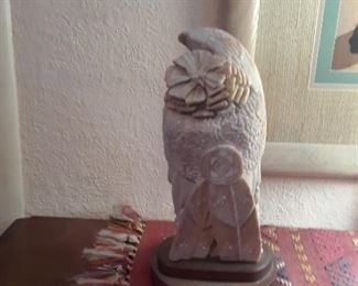 Roy Yazzie Alabaster Shaman Sculpture