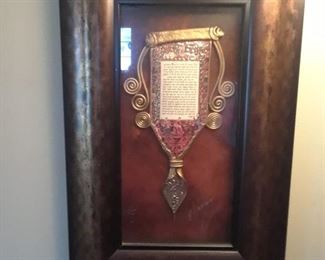 Shema, gold leaf scroll and prayer