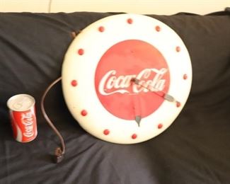 Vintage  Coca Cola  1940's Button Clock